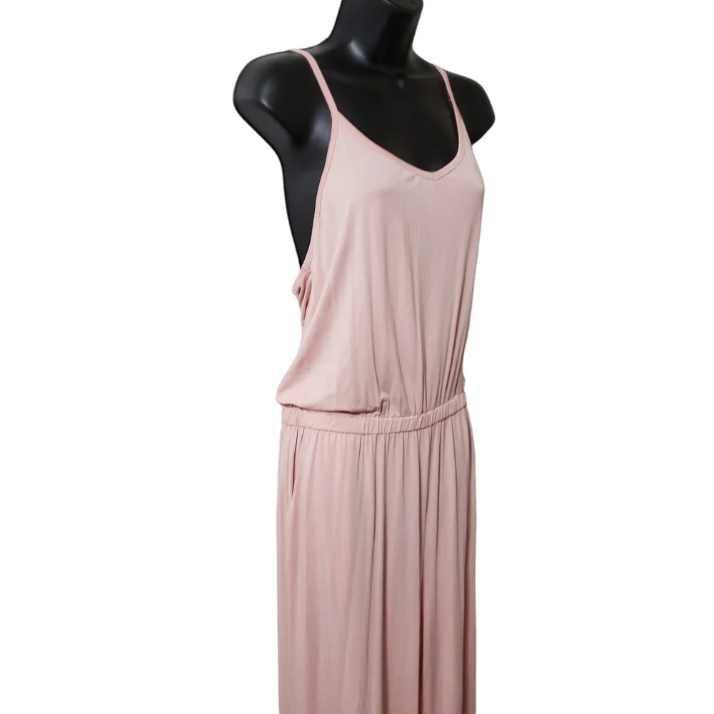 Froemds Womens Pink Spaghetti Strap Jumpsuit X-Large - Picture 2 of 15